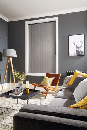 Grey Livingroom Vertical Blind