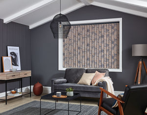 Argent Copper Livingroom Vertical Blind