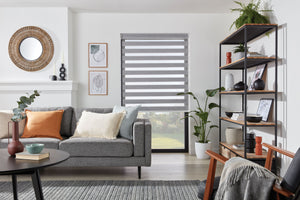 Grey Livingroom Dual Shades