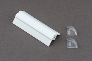 Valance Corner Round WHITE/Clear Cap