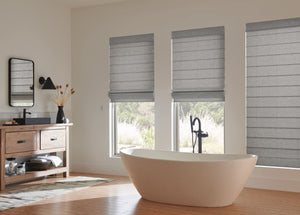 Grey Classic Roman Shades