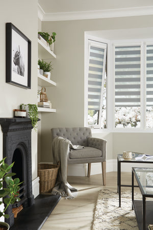Livingroom Gun metal Dual Shades