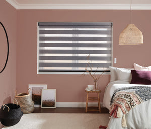 Open Bedroom Rimini ash Palremo Dual Shades