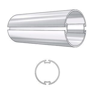 Roller, aluminium, double slot, 40mm