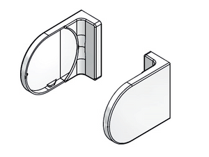 Enclosed bracket covers 40mm back bar