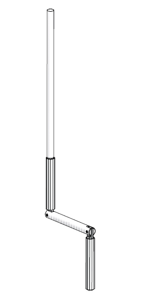 Crank Control 1200mm Aluminium Wand