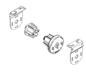 System 40® Slide-Lock® for plastic or metal chain with metal brackets