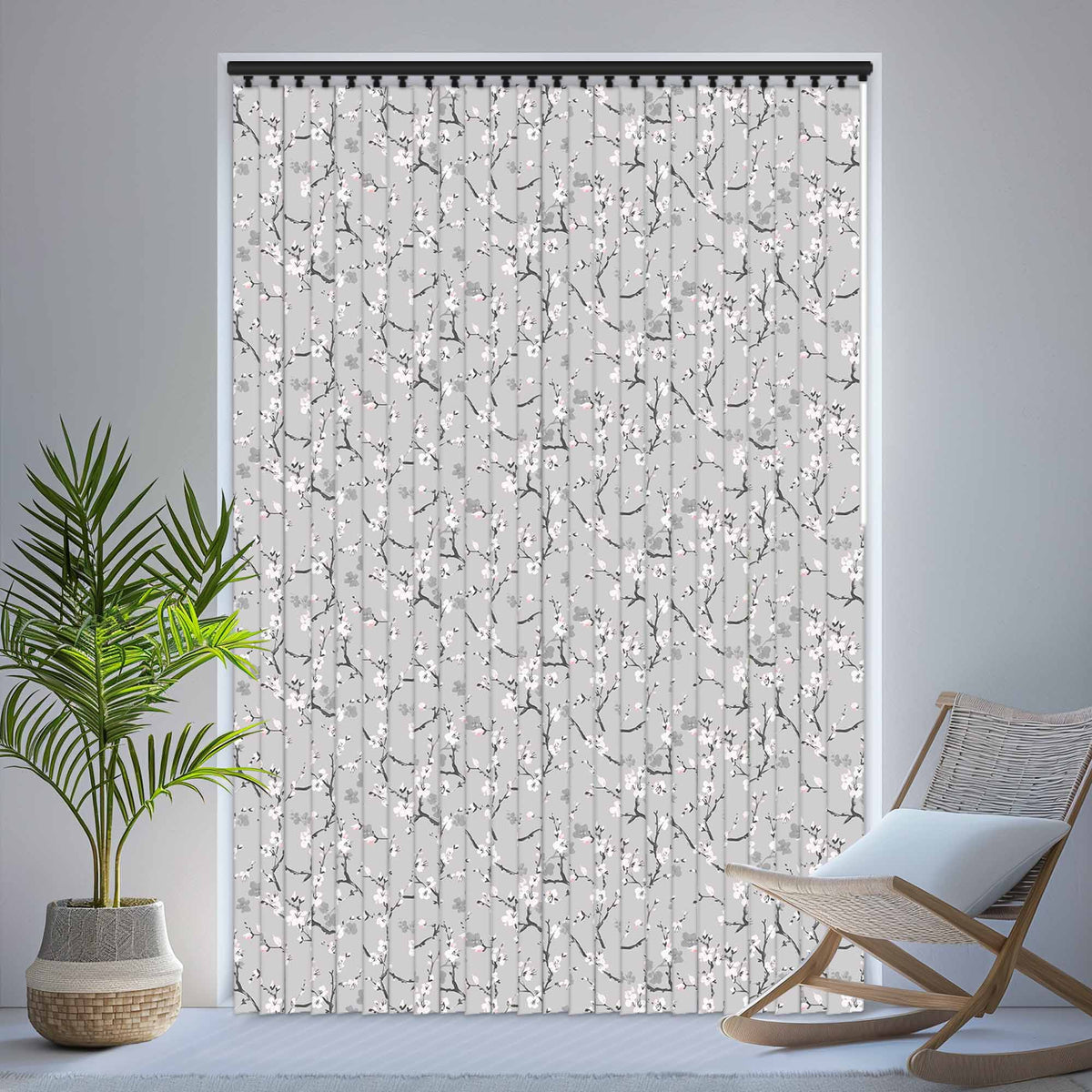 Cherry Blossom - Blackout Vertical Blinds