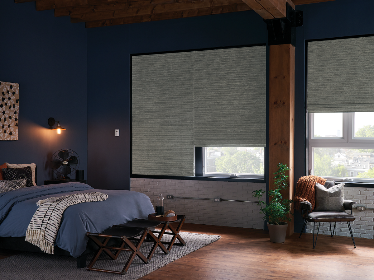 Room Darkening Woven Wood Shades
