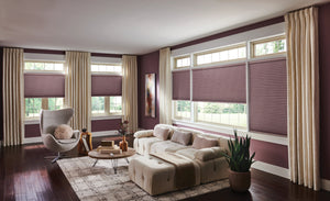 Pink shade honeycomb Shades