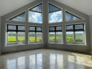 Stationary Solar Shades - Specialty Shaped